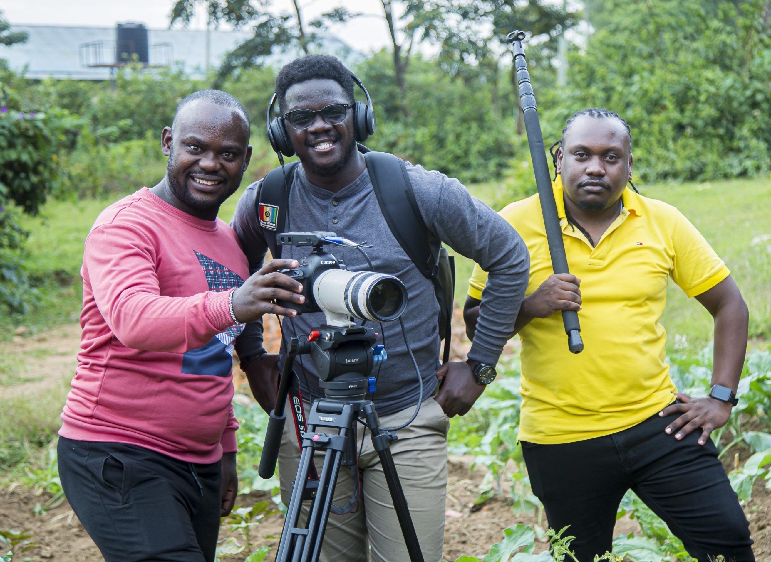 Joyful African community moment